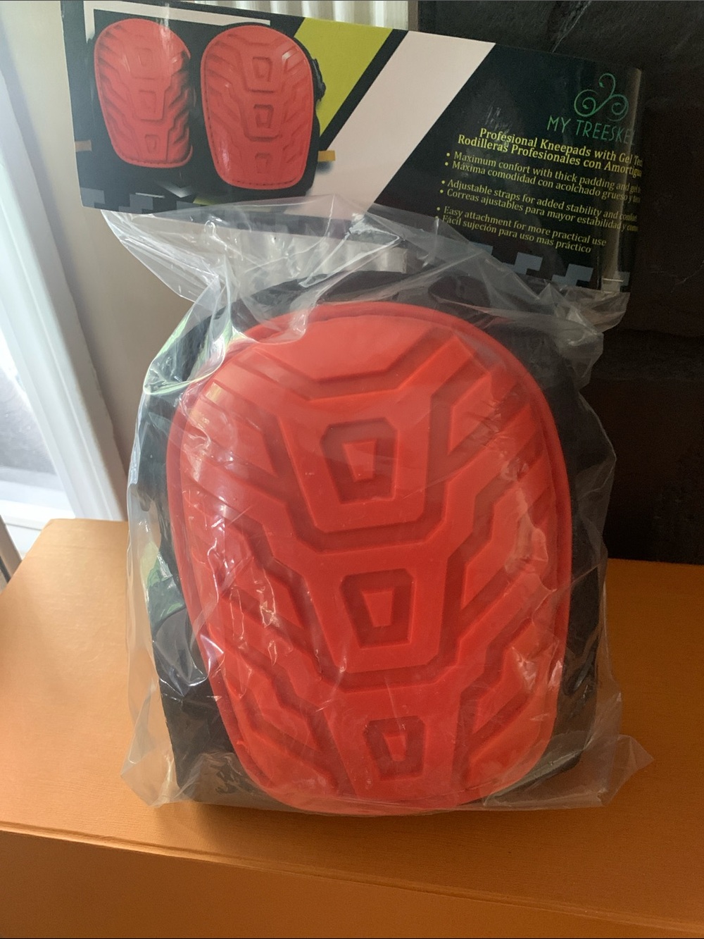 Orange Gel Knee Pads — Three packs Cushioned home and light projects